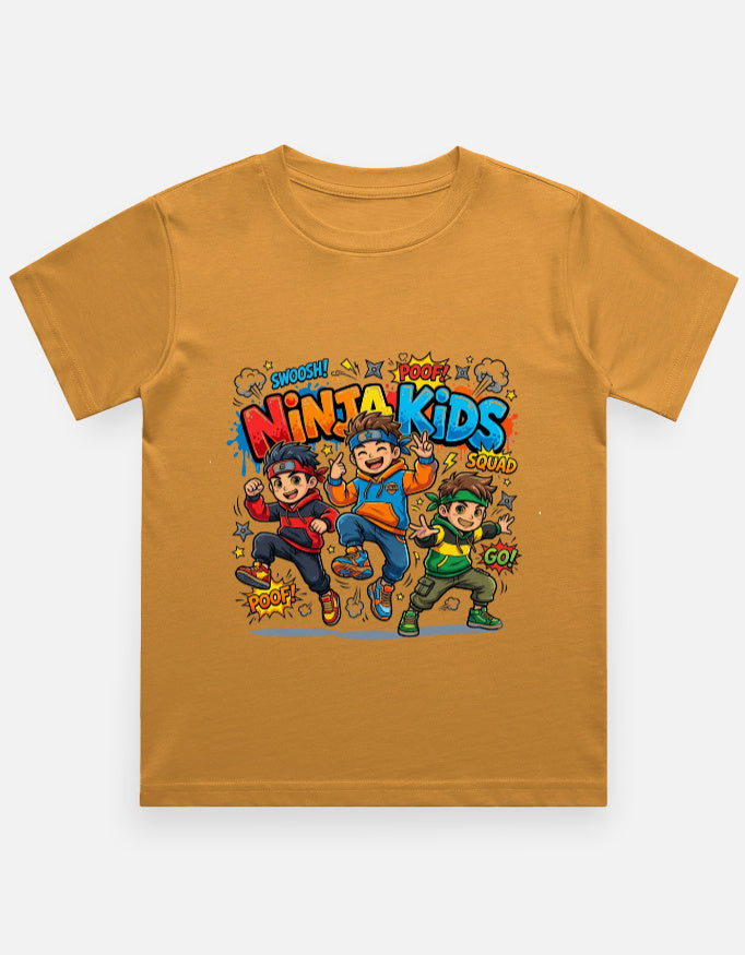 Boy's Ninja Kids Crew Neck T-Shirt