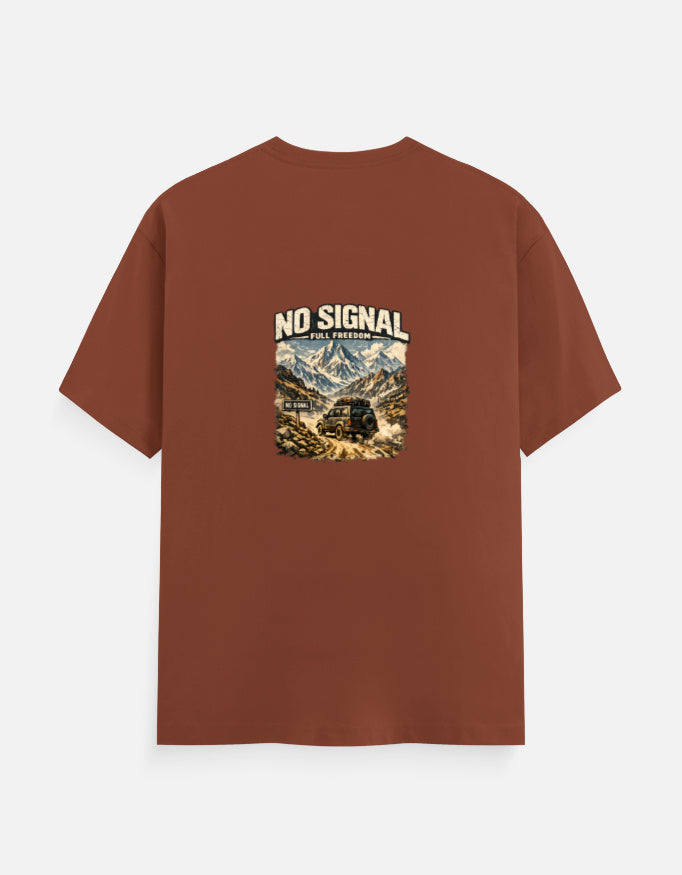 Men's Digital Detox Mountain Road Trip Graphic Printed T-Shirt