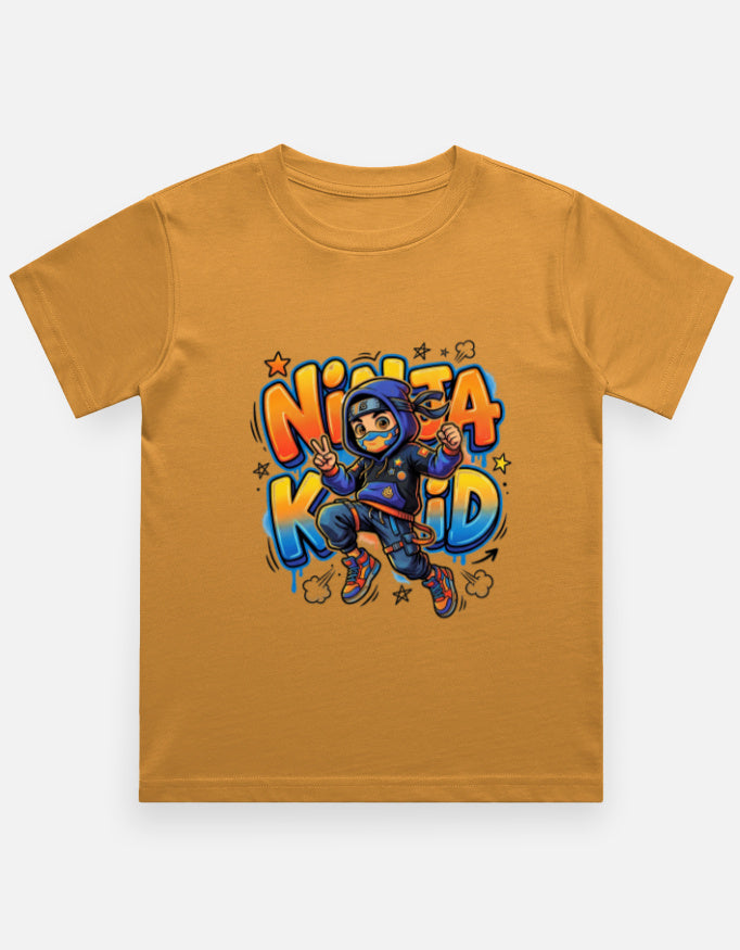 Boy's Ninja Crew Neck T-Shirt
