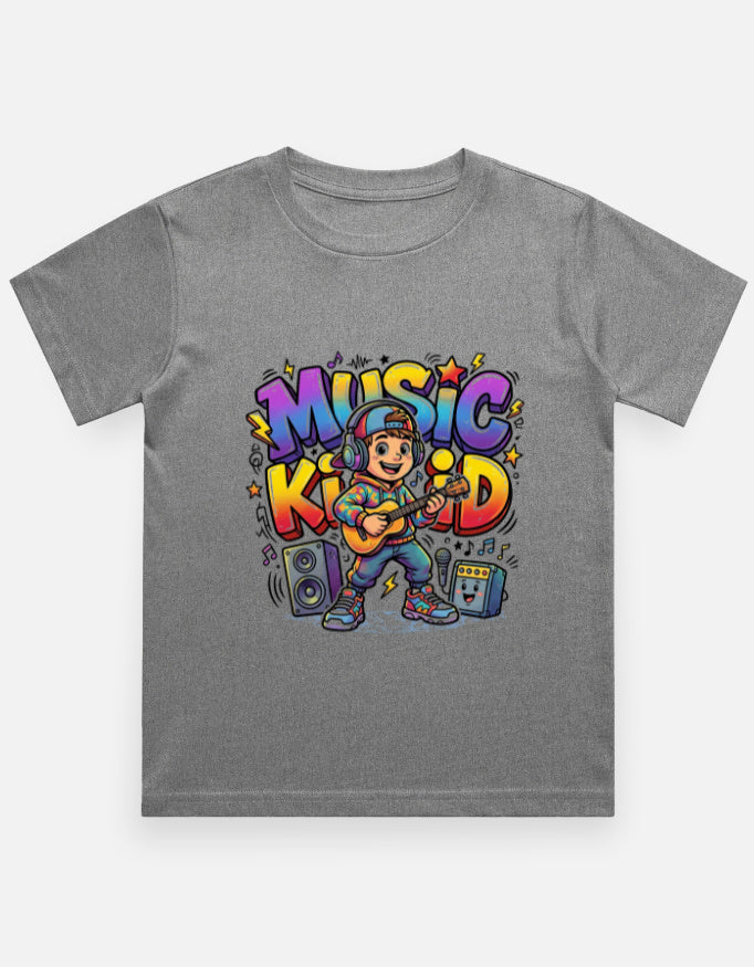 Boy's Music Crew Neck T-Shirt