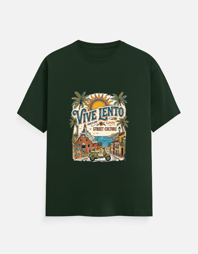 Men's Spanish Vibe on Graphic Printed T-Shirt